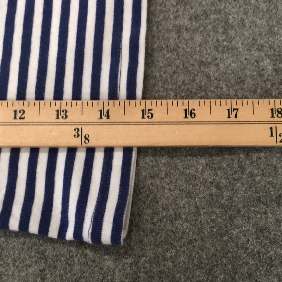 Carter’s‎ Girls Sz 4T Shirt Blue Stripe 3/4 Sleeve 100% Cotton Preppy Nautical - Picture 8 of 8